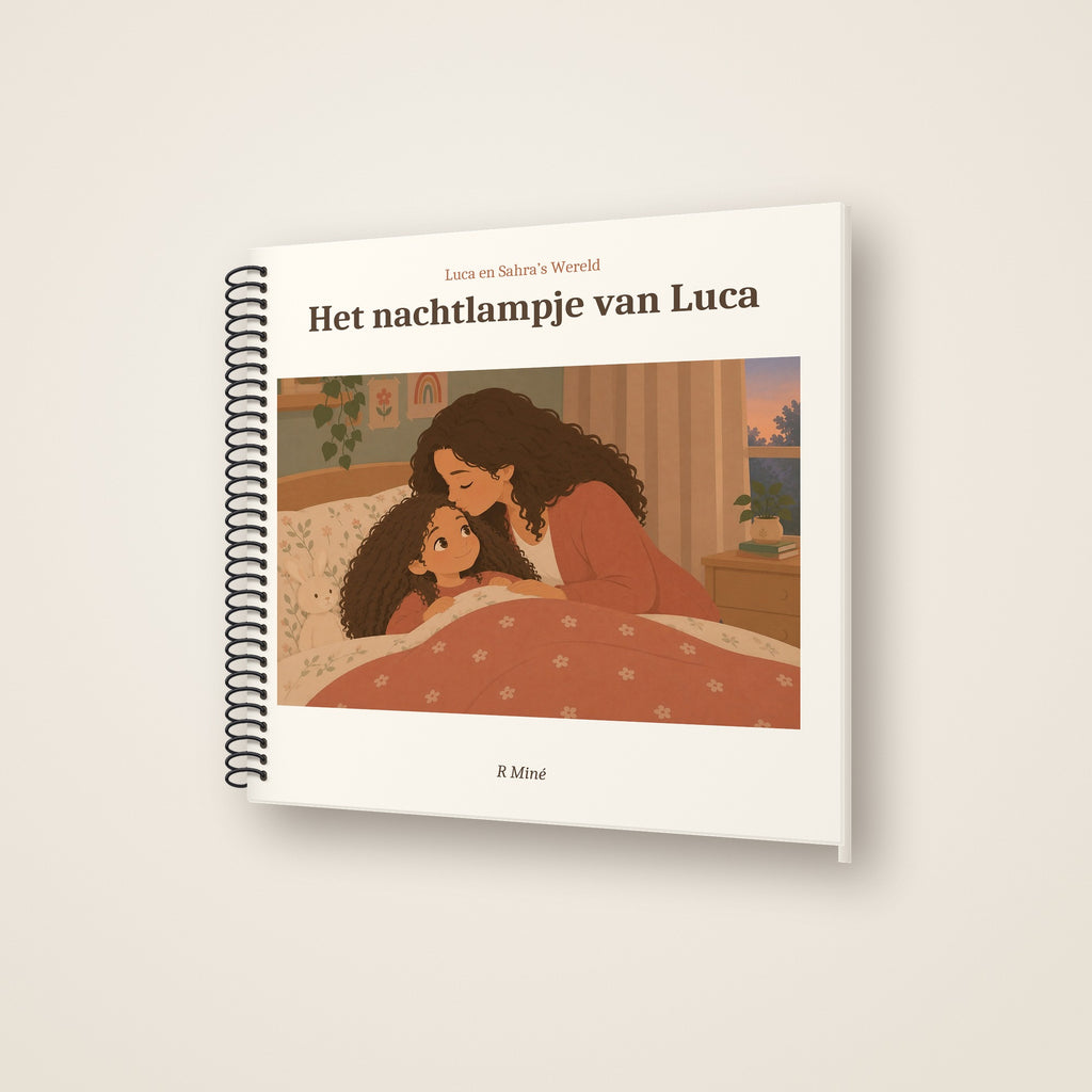 Het nachtlampje van Luca – schuin aanzicht, spiraalgebonden