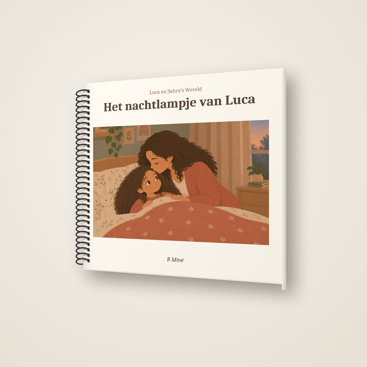 Het nachtlampje van Luca – schuin aanzicht, spiraalgebonden