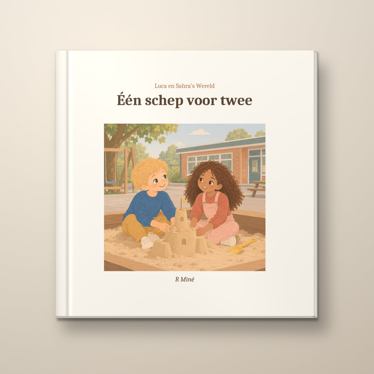 Eén schep voor twee – voorkant, hardcover prentenboek
