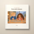 Even niet winnen – voorkant, hardcover prentenboek