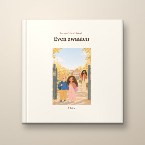 Even zwaaien – voorkant, hardcover prentenboek