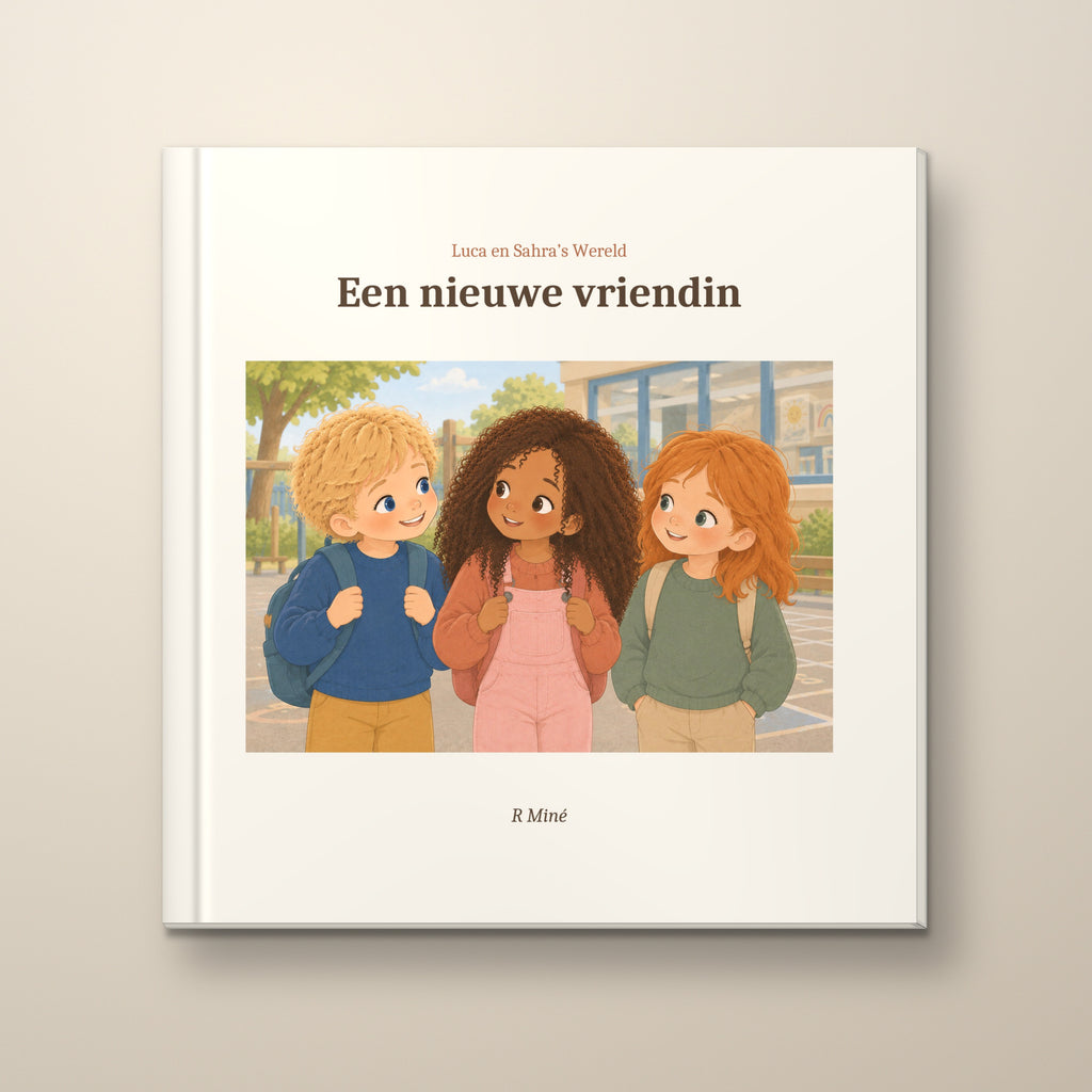 Een nieuwe vriendin – voorkant, hardcover prentenboek
