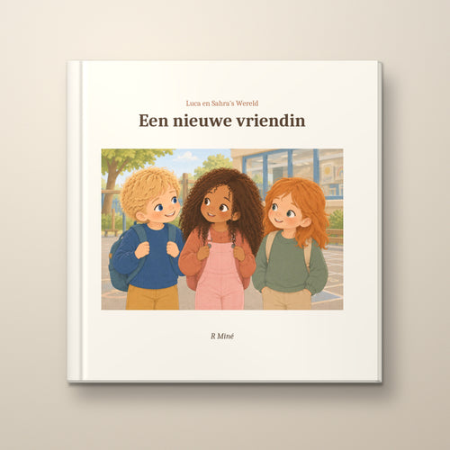 Een nieuwe vriendin – voorkant, hardcover prentenboek