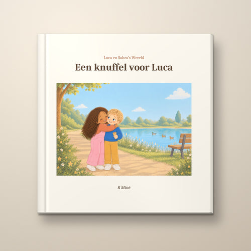 Een knuffel voor Luca – voorkant, hardcover prentenboek