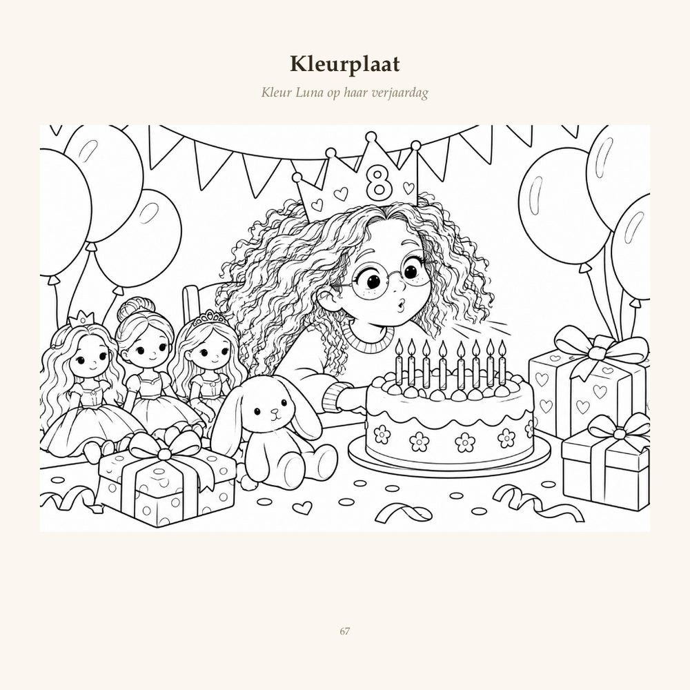 Voorbeeldboek Luna – kleurplaat